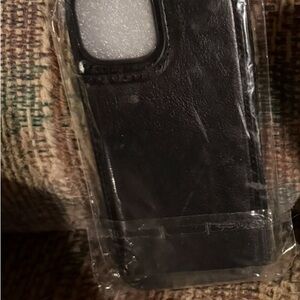 Black Leather IPhone 13/14 Case wallet